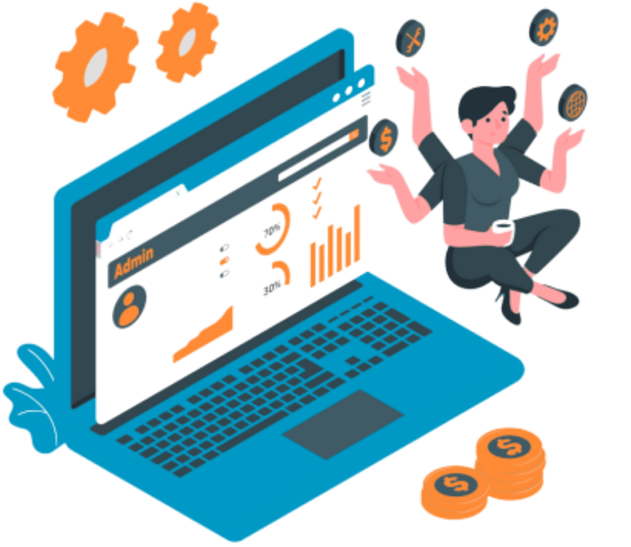 une image illustrant la simplicité de gestion des des budgets dans virtualeo